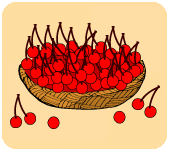 さくらんぼ収穫の画像