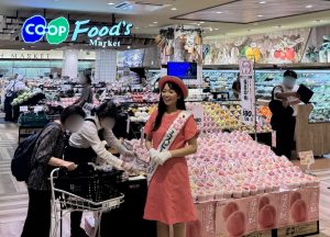 コープこうべ北口食彩館店でのPRの様子