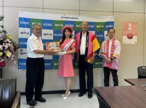 神戸中央青果表敬訪問の様子